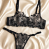 IMG_6401 Siyah çiçek desenli Bralet set