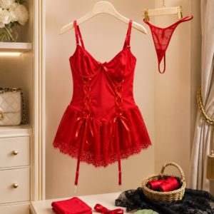 Natasha Kırmızı babydoll set