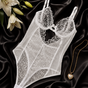 Megane Beyaz Bodysuit