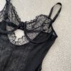 Megan siyah bodysuit