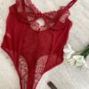 Megan kırmızı bodysuit